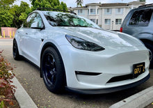 Load image into Gallery viewer, Mag Blue 19" Staggered Volk Racing TE37 Ultra M-Spec Wheel Set - Model 3/Y