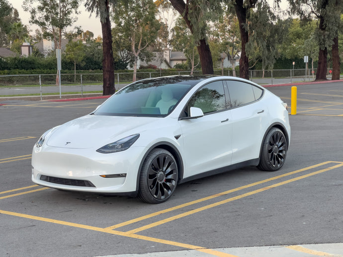 Model Y Spacers - 10/10mm on Tesla Factory 21" Uberturbine Wheels