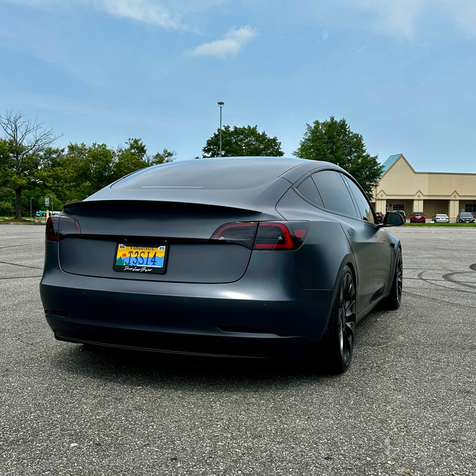 Model 3 Performance Spacers - 14/17mm on Tesla Factory 20" Uberturbine Wheels (Lowered)