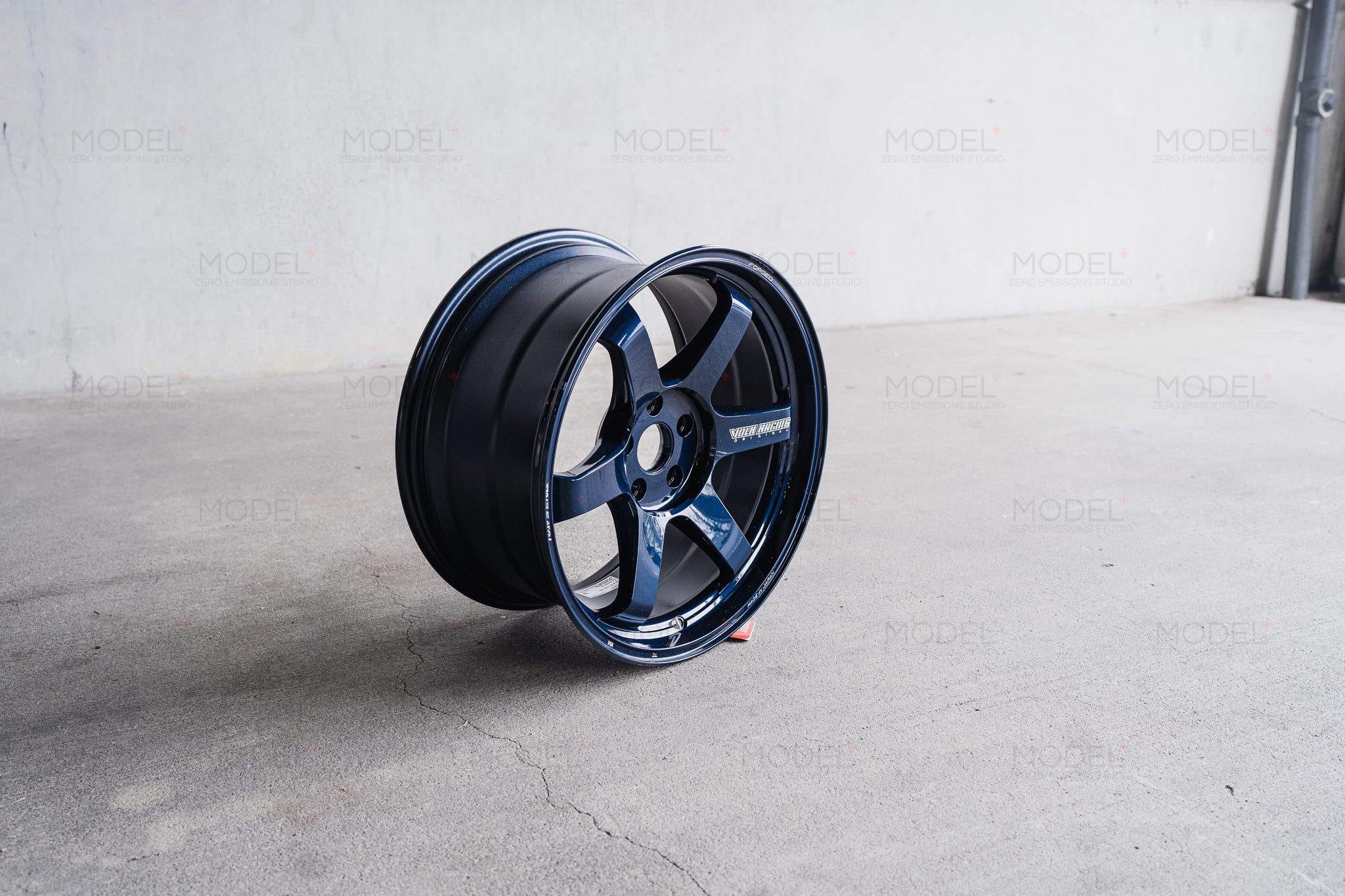 RAYS VOLK RACING TE37 19インチ ブラック/ブルー Mag Blue 19