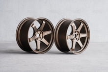 Load image into Gallery viewer, Bronze Almite 20" Staggered Volk Racing TE37 Ultra M-Spec Wheel Set - Model 3/Y
