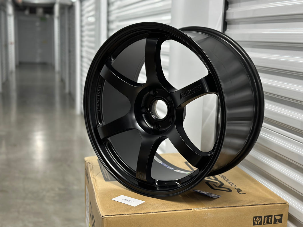 Semi Gloss Black 19x9.5 +25 Gram Lights 57DR Wheel Set - Model 3/Y