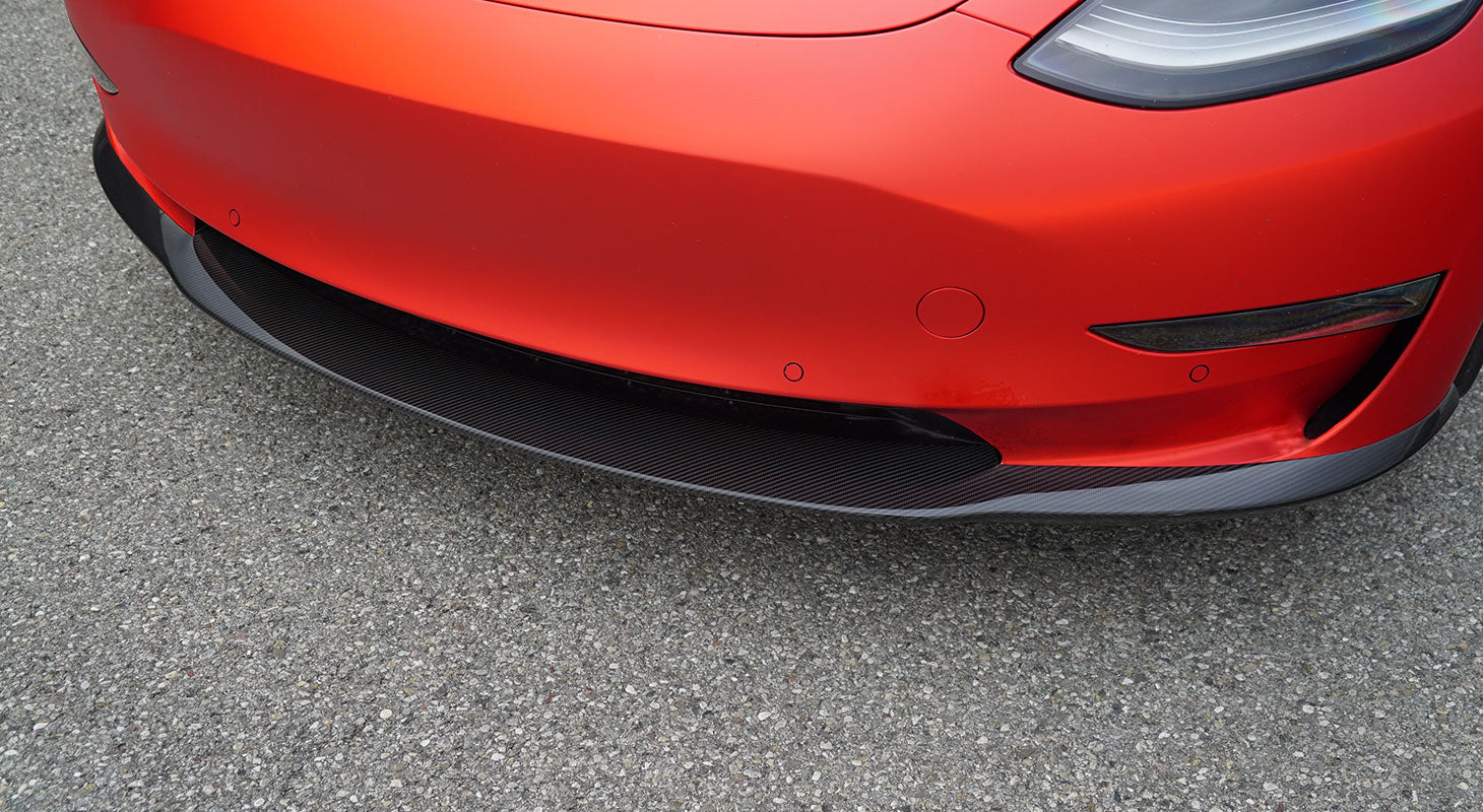 NOVITEC Carbon Front Spoiler Lip for Tesla Model 3 - Bulletproof
